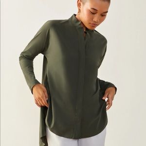 Aday Something Borrowed Shirt in Moss